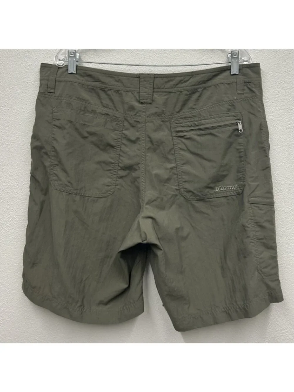 Marmot Nylon Cargo Hiking Shorts Mens 38 XXL Green Outdoor 10” Inseam Tech